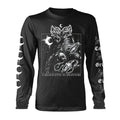 Schwarz - Front - Leviathan - "Silhouette" T-Shirt für Herren-Damen Unisex  Langärmlig