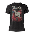 Grau - Front - Fender - "Jazzmaster" T-Shirt für Herren-Damen Unisex