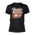 Schwarz - Front - Fender - "Mustang Bass" T-Shirt für Herren-Damen Unisex