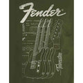 Grün - Lifestyle - Fender - "Telecaster" T-Shirt für Herren-Damen Unisex