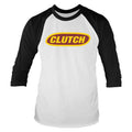 Weiß - Front - Clutch - "Classic" T-Shirt für Herren-Damen Unisex - Baseball Langärmlig
