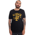 Schwarz - Side - Blink 182 - "College Mascot" T-Shirt für Herren-Damen Unisex