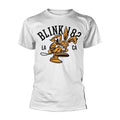Weiß - Front - Blink 182 - "College Mascot" T-Shirt für Herren-Damen Unisex
