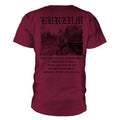 Weinrot - Back - Burzum - "Filosofem 3" T-Shirt für Herren-Damen Unisex