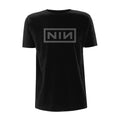Schwarz-Grau - Front - Nine Inch Nails - "Classic" T-Shirt für Herren-Damen Unisex
