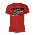 Rot - Front - Clutch - "Pure Rock Wizards" T-Shirt für Herren-Damen Unisex