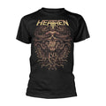 Schwarz-Gold - Front - Heathen - "Empire" T-Shirt für Herren-Damen Unisex