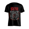Schwarz-Rot - Front - Flesh Killer - T-Shirt für Herren-Damen Unisex