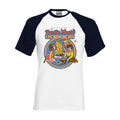 Weiß-Marineblau - Front - Steven Rhodes - "Devils Music Sing Along" T-Shirt für Herren-Damen Unisex - Baseball-Stil