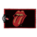 Rot-Weinrot-Hellbraun - Front - The Rolling Stones - Türmatte, Lippen