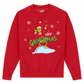 Rot - Front - The Grinch - "Merry Grinchmas" Sweatshirt für Herren-Damen Unisex