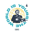Weiß - Back - Scarface - "The World Is Yours" T-Shirt für Herren-Damen Unisex