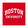 Rot - Back - Boston University - T-Shirt für Herren-Damen Unisex