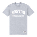 Grau meliert - Front - Boston University - T-Shirt für Herren-Damen Unisex