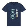 Marineblau - Front - Rick And Morty - "My Plan" T-Shirt für Herren-Damen Unisex