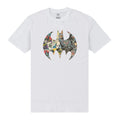 Weiß - Front - Batman - T-Shirt Logo für Herren-Damen Unisex