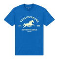 Königsblau - Front - Yellowstone - T-Shirt für Herren-Damen Unisex