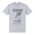 Grau meliert - Front - Castrol - "Fresh Clean" T-Shirt für Herren-Damen Unisex