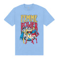Blau - Front - DC Comics - "Femme Power" T-Shirt für Herren-Damen Unisex