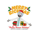 Keltisch-Grün - Side - Rick And Morty - "Happy Human Holidays" Sweatshirt für Herren-Damen Unisex