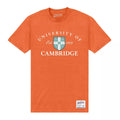 Orange - Front - Cambridge University - "Est 1209" T-Shirt für Herren-Damen Unisex