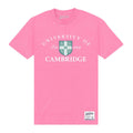 Pink - Front - Cambridge University - "Est 1209" T-Shirt für Herren-Damen Unisex
