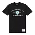 Schwarz - Front - Cambridge University - "Est 1209" T-Shirt für Herren-Damen Unisex
