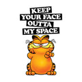 Weiß - Side - Garfield - "My Space" T-Shirt für Herren-Damen Unisex