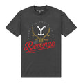 Holzkohle - Front - Yellowstone - T-Shirt für Herren-Damen Unisex