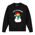 Schwarz - Front - Garfield - "Let It Snow" Sweatshirt für Herren-Damen Unisex