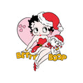 Schwarz - Side - Betty Boop - Sweatshirt für Herren-Damen Unisex