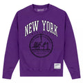 Violett - Front - New York University - Sweatshirt für Herren-Damen Unisex