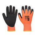 Orange-Schwarz - Front - Portwest - Herren-Damen Unisex Handschuhe "AP02 Thermo Pro Ultra" - Elastan, Acryl, Nitril