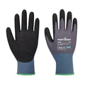 Schwarz-Grau - Front - Portwest - Herren-Damen Unisex Handschuhe "AP65 NPR Pro", Nitril