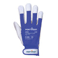 Blau - Back - Portwest - Handschuhe "A250 - Tergsus", Ziegenleder