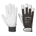 Schwarz - Front - Portwest - Handschuhe "A250 - Tergsus", Ziegenleder
