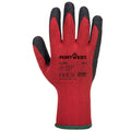 Rot-Schwarz - Back - Portwest - Grip-Handschuhe "A100", Latex