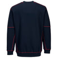 Marineblau-Rot - Back - Portwest - "Essential" Sweatshirt für Herren