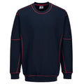 Marineblau-Rot - Front - Portwest - "Essential" Sweatshirt für Herren