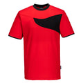 Rot-Schwarz - Front - Portwest - T-Shirt für Herren - Aktiv