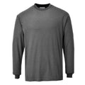 Grau - Front - Portwest - T-Shirt Antistatisch für Herren  Langärmlig