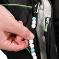 Schwarz-Weiß-Grün - Back - Masters - Perlen-besetzter Golf-Schlagzähler - Aluminium, Faden