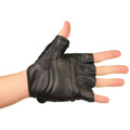 Schwarz - Side - Fitness Mad - Herren-Damen Unisex Handschuhe, Leder