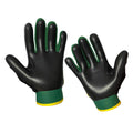 Grau-Grün-Gelb - Side - Murphys - Herren-Damen Unisex Gaelic Football Handschuhe