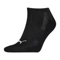 Schwarz-Weiß - Back - Puma - Sneaker-Socken gepolstert für Herren-Damen Unisex (3er-Pack)
