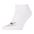Weiß-Schwarz - Back - Puma - Sneaker-Socken gepolstert für Herren-Damen Unisex (3er-Pack)