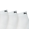 Weiß-Schwarz - Side - Puma - Knöchelsocken, gepolstert für Herren-Damen Unisex (3er-Pack)