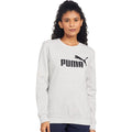 Hellgrau meliert - Side - Puma - "ESS" Sweatshirt für Damen