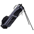 Schwarz-Silber - Front - Longridge - Ständertasche für Golfschläger