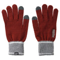 Rot-Grau meliert - Front - Puma - Herren-Damen Unisex Winterhandschuhe, Jerseyware